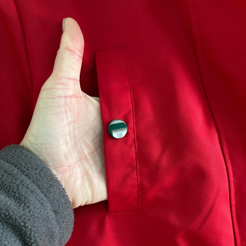 Warm Red Winter Coat EUC - Picture 8 of 12